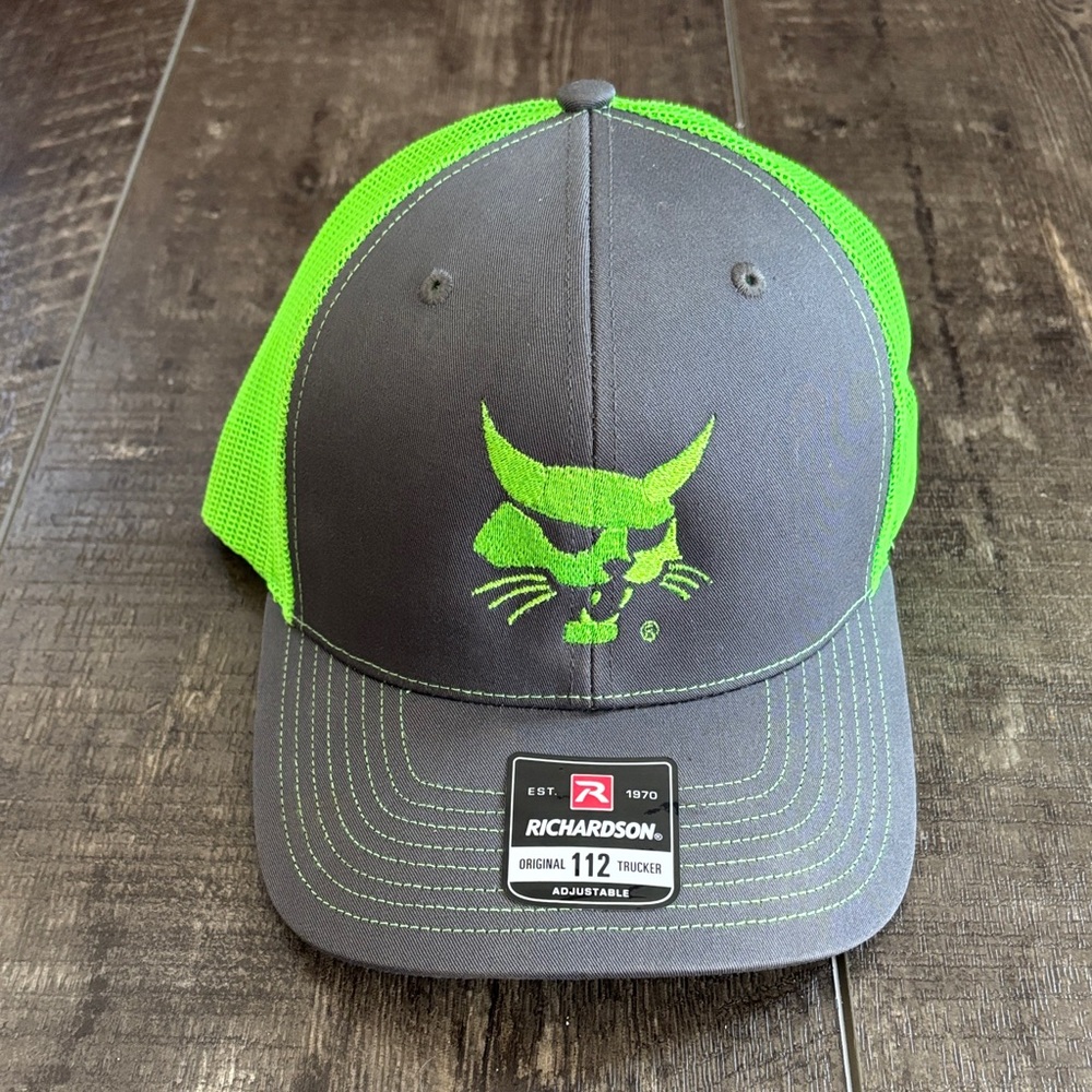Bobcat Gray & Green Richardson Trucker Hat